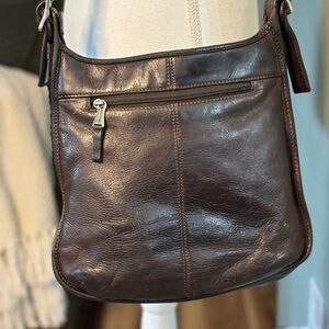 FOSSIL Brown Leather Crossbody bag